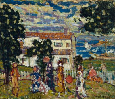 New England Village, 1912-14 by Maurice Brazil Prendergast